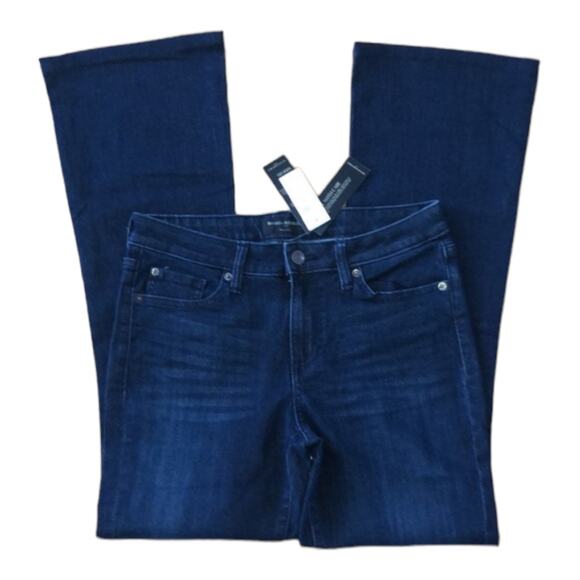 NWT Banana Republic wide leg dark blue jeans size 6 - Picture 4 of 11
